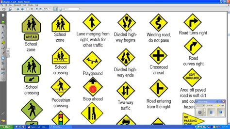 nj dmv road signs test